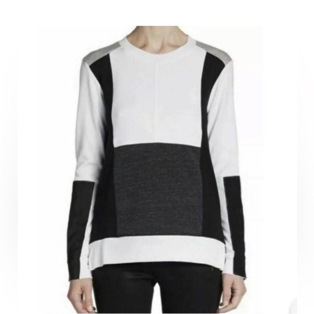 Aiko Monochrome Block Top Sweater S sweatshirt